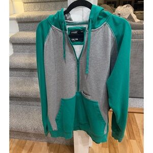 Oakley Green and Gray 1/2 zip Men’s Hoodie Size XXL